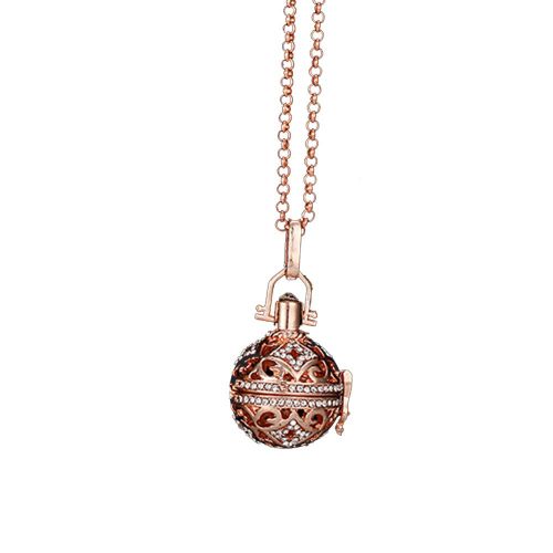Collier D'education Prenatale En Strass Aromatherapie Pour Femmes Enceintes (Or Rose)
