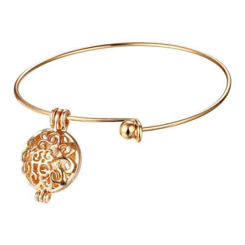 Bracelet Pendentif Diffuseur D'aromatherapie Tendance Pour Femmes Et Filles, Bijoux, Cadeau, Decoration (Dore)
