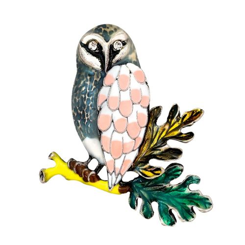 Broche Decorative En Alliage Pour Femme, Accessoire De Hibou, Motif Animal