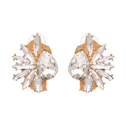 Boucles D'oreilles Simples Et Tendance En Diamant, Pendentif A Breloques, Bijoux, 50352