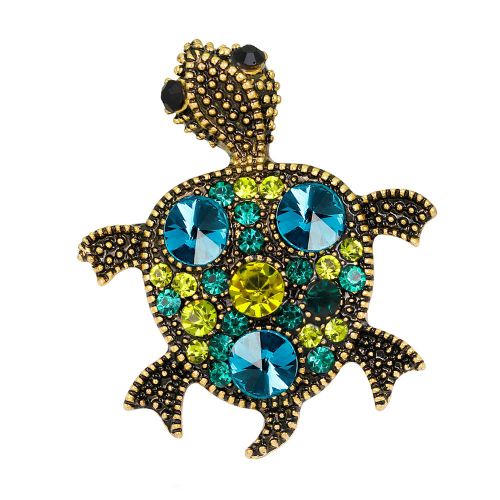 Broche En Alliage En Forme De Tortue Pour Femme, Accessoire De Bijouterie, Cadeau (#A)