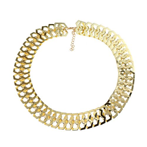 Collier Tendance Pour Femme Et Fille, Accessoire De Bijouterie (Dore)