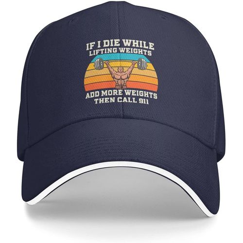 Si Je Meurs En Soulevant Des Poids, Chapeau D'entraînement De Bodybuilder Pour Hommes, Casquette De Baseball, Casquettes Cool
