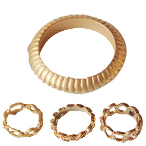 Lot De 4 Bagues Ouvertes En Alliage Pour Femmes, Simples Et Exquises, A La Mode, Bijoux En Or
