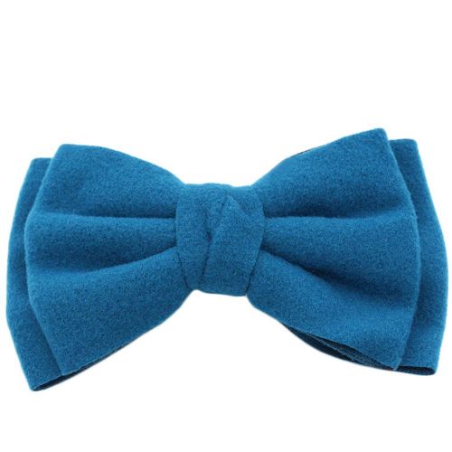 Pince A Cheveux Avec Noud Papillon Pour Femmes Et Filles (Bleu)