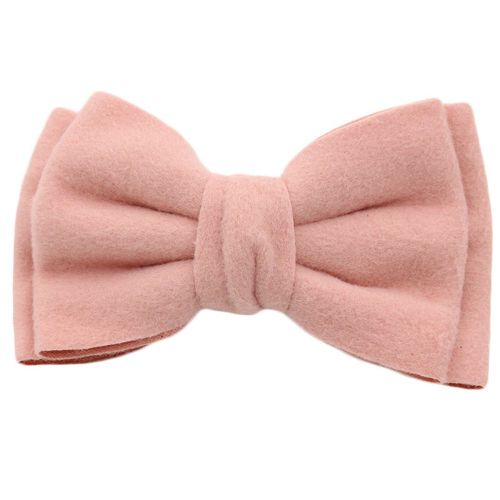 Pince A Cheveux Avec Noud Papillon Pour Femmes Et Filles (Rose)
