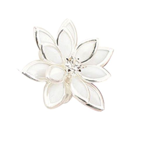 Bague Romantique En Argent Massif Mat Avec Strass Camelia Pour Femme, Mariage, Fiancailles, Anniversaire