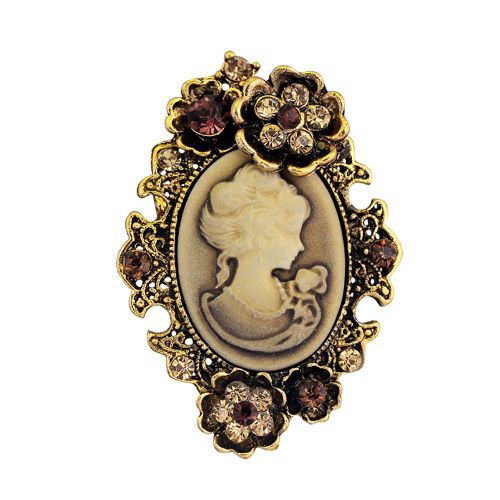 Broche Vintage Retro En Alliage Pour Vetements, Chapeaux, Foulards, Accessoires (Dore)