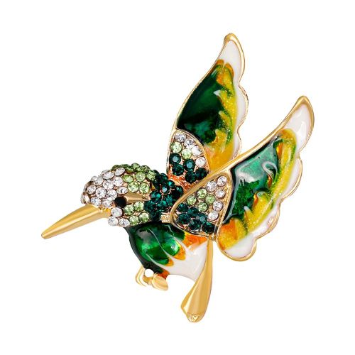 Broche En Alliage Tendance En Forme D'oiseau Pour Femme (Ag113-C)