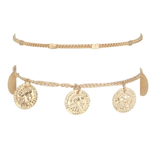 4172 Pendentif En Alliage Polygonal De Style Retro, Chaine De Pied, Accessoire De Bijouterie