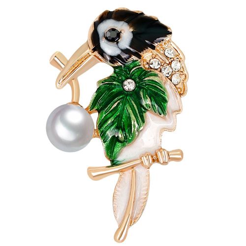 Broche En Forme D'oiseau Pour Femme, Accessoire De Bijouterie En Alliage Avec Strass (02#)