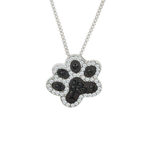 Collier Pendentif Griffe De Chien En Alliage, Tendance, Creatif Et Mignon, Entierement Orne De Bijoux, Cadeau Pour Femme