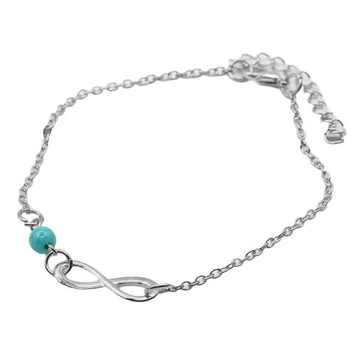 Pendentifs Decoratifs En Perles Pour Femmes, Bracelets De Cheville, Chaines De Main, Bijoux De Pied (Argent)