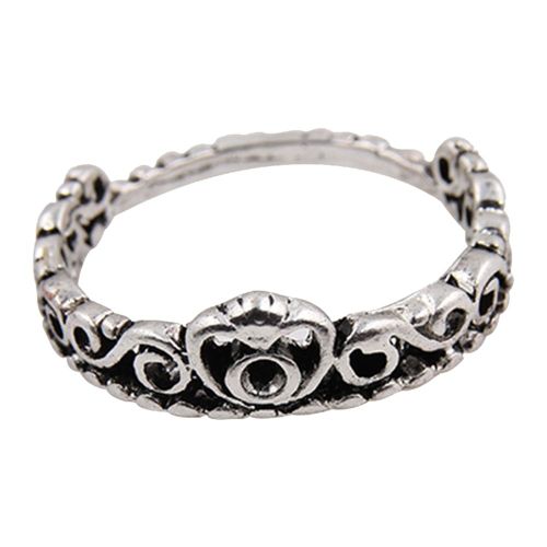 Bague En Alliage De Style Retro En Forme De Couronne Pour Zhoulianfa Zlf03-09, Bijoux Fantaisie