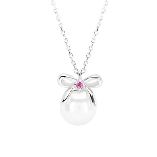 Collier Avec Pendentif En Forme De Noud Papillon En Argent Sterling 925, Accessoire Tendance