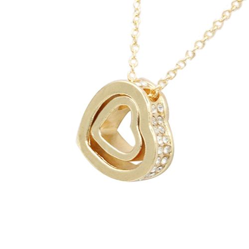 Collier Tendance En Alliage Avec Double Cour Et Strass (#8)
