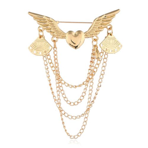 Broche A Pompon En Alliage Avec Ailes D'ange En Forme D'ailes D'amour, Accessoire Pour Vetements