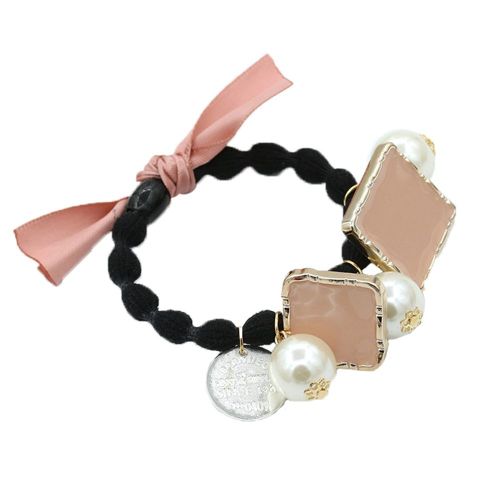 Jolies Filles, Anneau En Caoutchouc Pour Cheveux, Noud Papillon, Accessoire De Decoration Pour Cheveux (Rose)