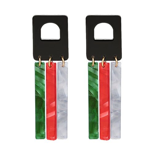 Boucles D'oreilles Pendantes Longues Et Elegantes Pour Femmes, Colorees Et Elegantes