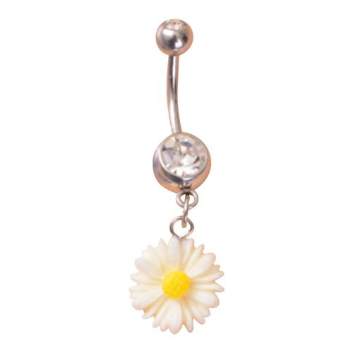 Piercing De Nombril En Forme De Tournesol, Anti-Allergie, Bijou De Piercing Pour Le Corps