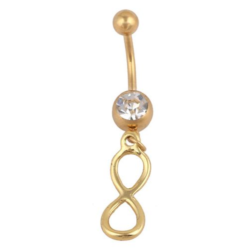 Piercing De Nombril En Acier Inoxydable Galvanise