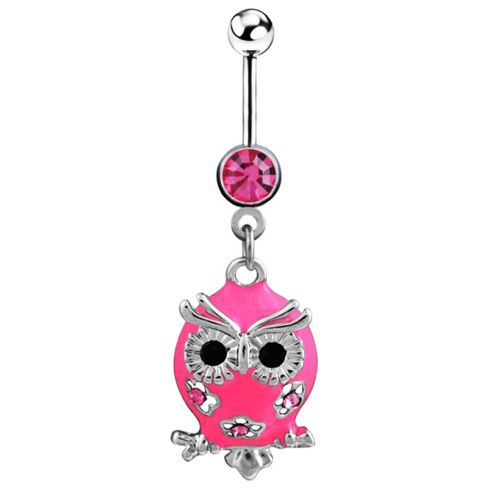 Piercing Pour Le Nombril En Acier Inoxydable En Forme De Hibou