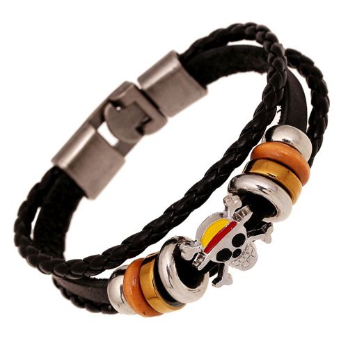 Bracelet Unisexe Fait Main En Alliage Avec Perles Tete De Mort, Style Retro, Multicouches, Accessoire De Bijouterie
