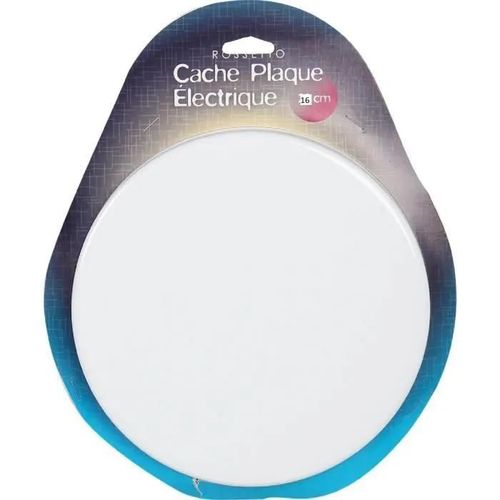Cache plaque électrique - Blanc - 16 cm - Acier émaillé - Accessoires de cuisine