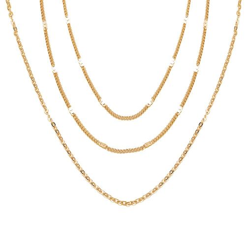 Collier Multicouches Plaque Vintage Pour Femme Et Fille, Bijou Delicat En Alliage