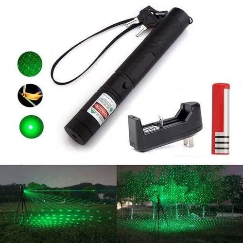 532nm 5 mw 303 Vert Laser verde Stylo Lazer Pointeur Faisceau Brlant Brler L\'allumette avec 18650 Batterie et chargeur