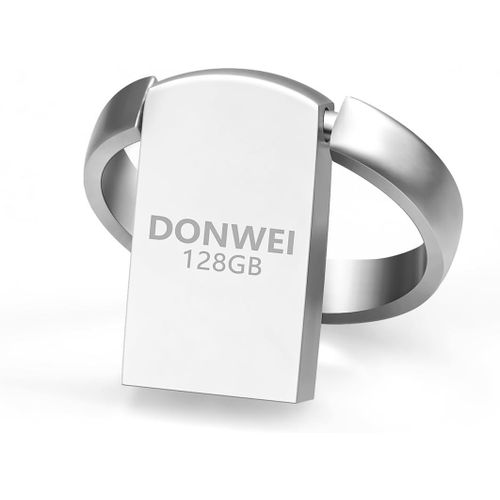 Clé USB 2.0 de 128 Go,Mini Clef USB de 128 Go avec Mémoire Externe Clé USB Haut Débit,Compatible avec Ordinateur/PC/Smartphone