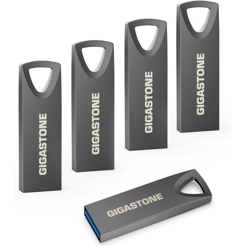 32Go Slim Fit Clé USB Flash (Lot de 5) Z70 USB 3.2 Gen 1,100Mo/s Ultra Rapide,Design Métal Nickel,Stockage et Sauvegarde pour PC/Mac/TV/Voiture,USB 2.0/3.0/3.1 Compatible