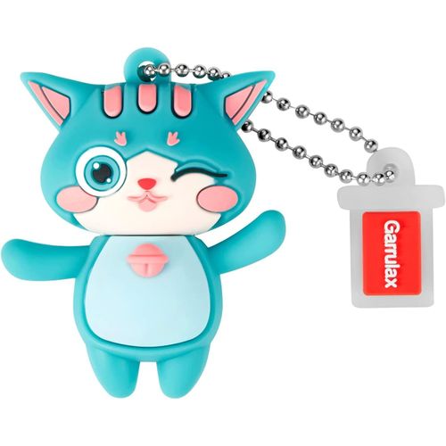 Clé USB 64 Go étanche en silicone USB 2.0 haute vitesse USB 2.0 avec stylo,stockage de la date,disque U (chat vert)
