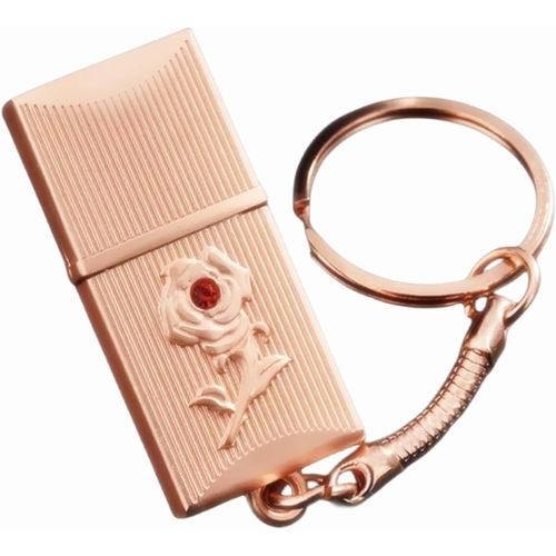 Une Rose Haute Vitesse Externe Mémoire de Stockage USB Memory Stick U Disque Flash Drive pour PC Ordinateur Portable (16Go,Or Rose)