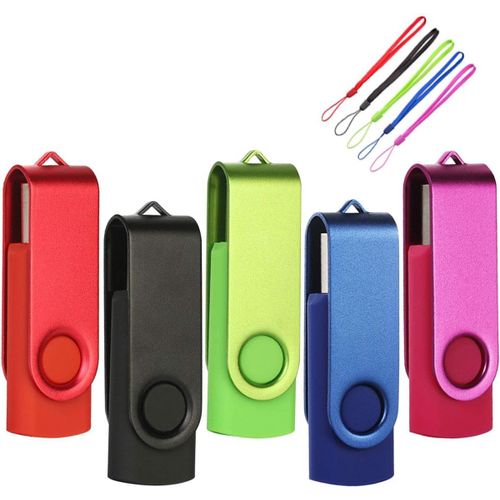 Lot de 5 clés USB 8 Go Multicolore 8 Go Stockage de données (8 Go,Multicolore)