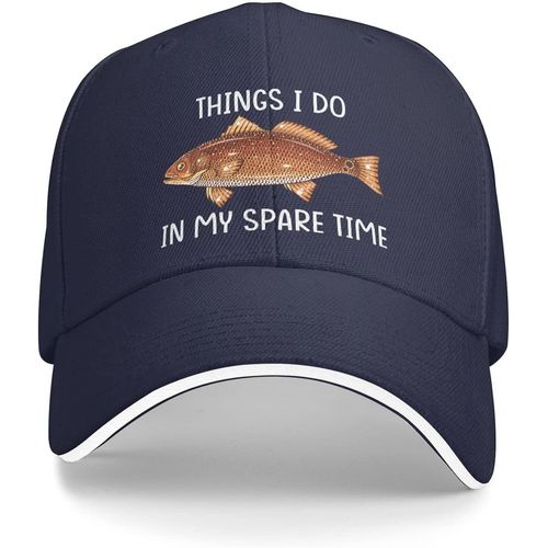 Chapeau De Pêche Choses Que Je Fais Dans Mon Temps Libre, Chapeau De Baseball Pour Femmes, Casquette Mignonne