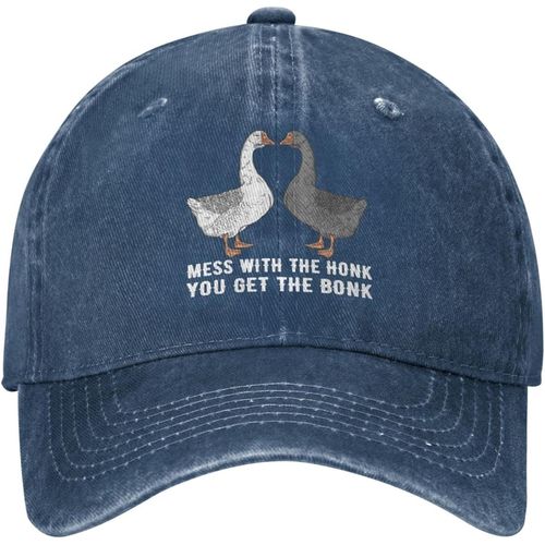 Silly Goose Hat Mess With The Honk You Get The Bonk Hat Femmes Papa Chapeaux Graphique Chapeaux
