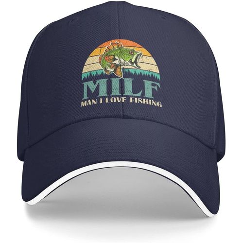 Chapeau De Pêche Homme J'aime Chapeau De Pêche Hommes Papa Chapeaux Casquette Vintage