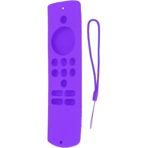 Housse De Télécommande En Silicone Avec Lanière,Housse De Protection Pour Télécommande,Housse De Protection Antidérapante Et Antichoc, Excellente Sensation Tactile,Pour Fire Tv Stick Lite(Violet)