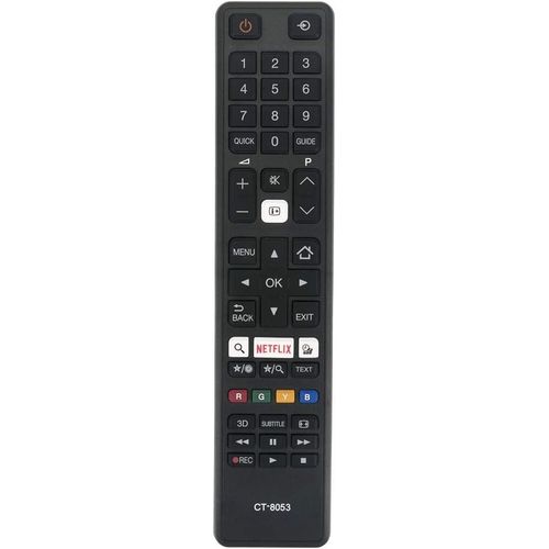 Ct-8053 Ct8053 Télécommande De Remplacement Pour Toshiba Ultra Hd 4K Tv 65U6663 32L3763Da 43L3733Dg 43U6763Da 49L3763Dg 49U5766Da 49V6763Da 55V6763Da 65U6763Da 75U6763Dg 49U6763Dg