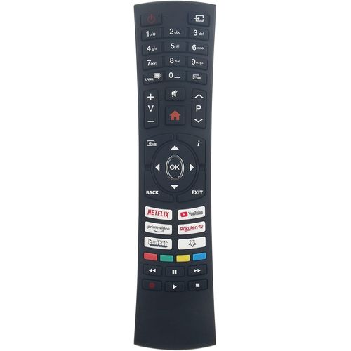 Rc4590P Replacement Remote Control Compatible With Digihome Electonia Tucson Techwood Gogen 4K Oled Smart Tv With Shortcut Keys