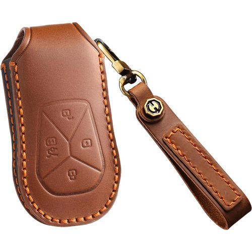 Étui de clé de voiture en cuir adapté pour Xiaopeng pour Xpeng P5 P7 G3 G6 G9 G3i 2019-2023 Protection Étui porte-clés.[H386]