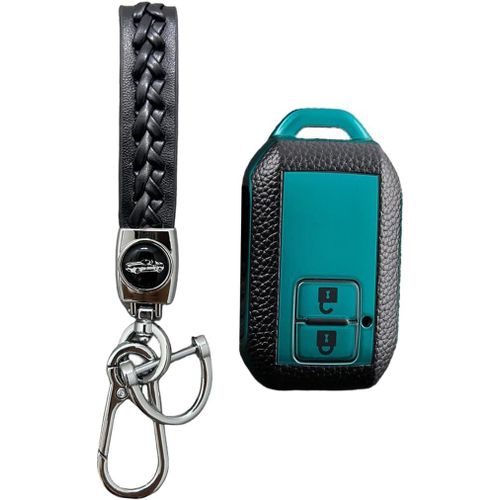 Coque Clé Compatible Avec Suzuki Swift Sport 2017-2023 2024 Coque De Protection Pour Clé De Voiture Tpu,Accessoire Étui Pour Clés Avec Porte-Clés (Vert)