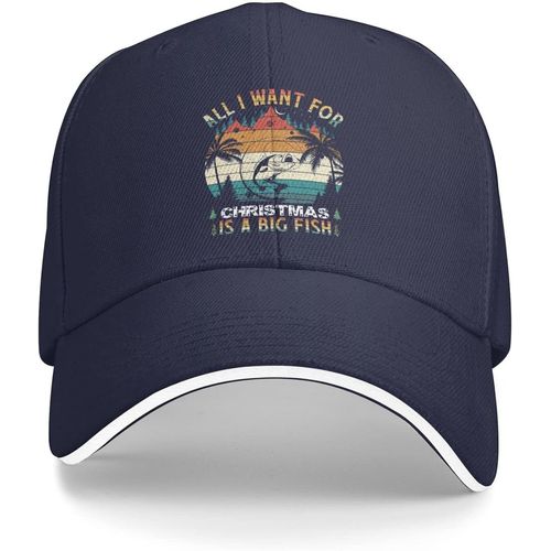 Chapeau De Noël Tout Ce Que Je Veux Pour Noël, C'est Un Chapeau De Pêche Pour Femmes, Casquette De Baseball, Casquettes Réglables