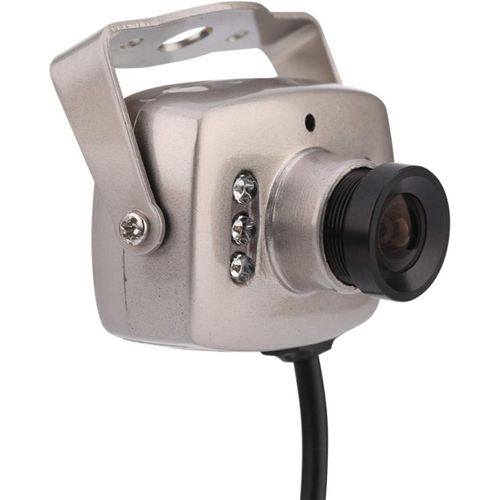 Mini Caméra De Sécurité Cctv Cmos Avec Câble 6 Led, Caméra De Surveillance Audio/Vidéo Pal, Caméra Vidéo Numérique De Nuit, Pour Les Communautés Résidentielles, La Maison, L'Hôtel, Etc
