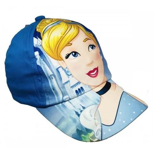 Casquette Fille - Disney - Cendrillon - Bleu - Taille Unique - Réglable Par Scratch