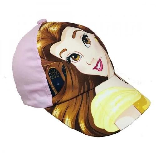 Casquette Fille - Disney - Belle - Rose - Taille Unique - Réglable Par Scratch