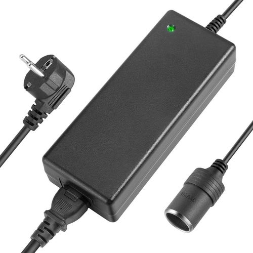 Chargeur Secteur 15A 180W AC à DC Adaptateur,220V 12V Convertisseur Électronique Prise d'Allume Cigare de Voiture 100-240V,Secteur Transformateur Convertisseur pour Gonfleur Pneu/Aspirateur