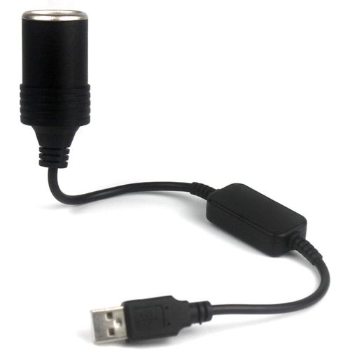 Prise Allume-Cigare 5v Usb ¿¿ 12v Convertisseur Male ¿¿ Femelle Pour Allume-Cigares De Voiture,Cam¿¿Ra De Tableau De Bord Dvr,Enregistreur De Conduite,Gps,Aspirateur De Voiture,Etc.