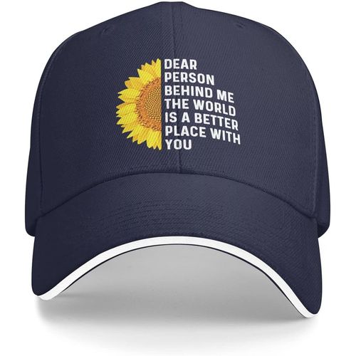 Chère Personne Derrière Moi, Le Monde Est Un Endroit Meilleur Avec Vous, Chapeau Pour Hommes, Chapeaux De Papa, Casquette Mignonne